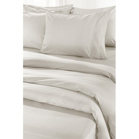 Σεντόνι King Size με Λάστιχο Guy Laroche Color Plus Ivory 180x200+42
