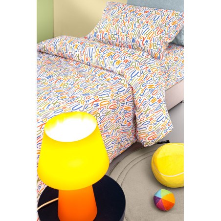 Σετ Παιδικά Σεντόνια Μονά 3 Τεμαχίων Guy Laroche Letters Multi 165x250