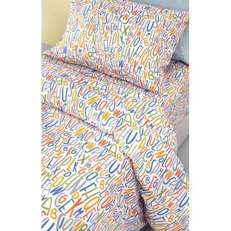 Σετ Παιδικά Σεντόνια Μονά 3 Τεμαχίων Guy Laroche Letters Multi 165x250