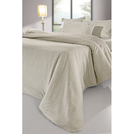 Σετ Σεντόνια Φανελένια King Size 4 Τεμαχίων Guy Laroche Mira Cement 270x265