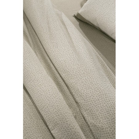 Σετ Σεντόνια Φανελένια King Size 4 Τεμαχίων Guy Laroche Mira Cement 270x265