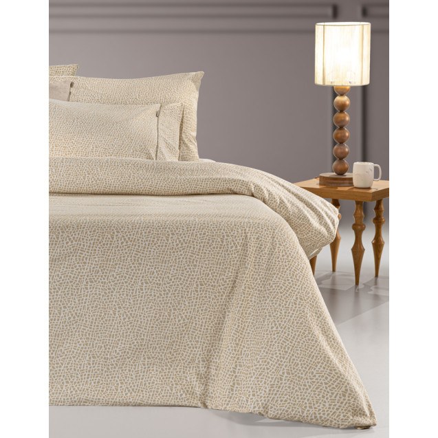 Σετ Σεντόνια Φανελένια Υπέρδιπλα 4 Τεμαχίων Guy...