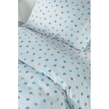 Σετ Παιδικά Σεντόνια Μονά 3 Τεμαχίων Guy Laroche Paw Ciel 165x250