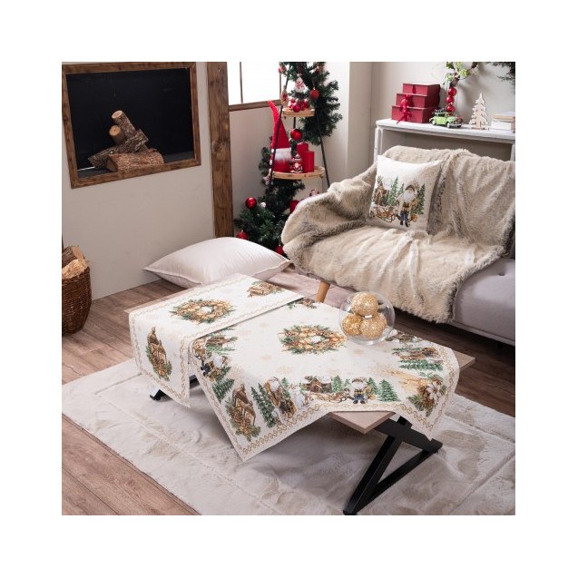 Χριστουγεννιάτικο Καρέ & Τραβέρσα Teoran  Doren...