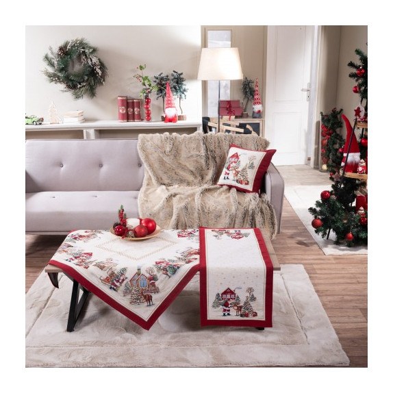 Χριστουγεννιάτικο Καρέ & Τραβέρσα Teoran  Wells (Σετ...