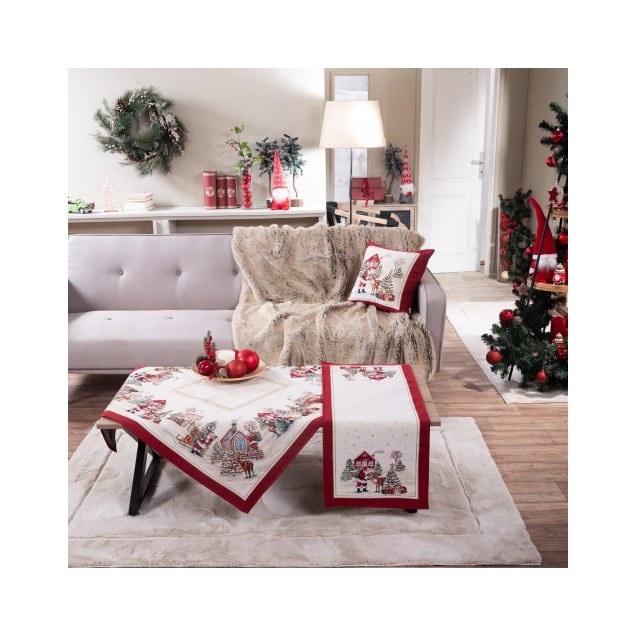 Χριστουγεννιάτικο Καρέ & Τραβέρσα Teoran  Wells...