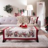 Χριστουγεννιάτικο Καρέ & Τραβέρσα Teoran  Wells (Σετ 2τεμ-) - 100x100cm &amp 40x100cm