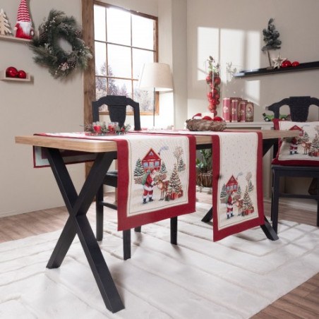 Χριστουγεννιάτικη Τραβέρσα Teoran Wells - 45x140cm