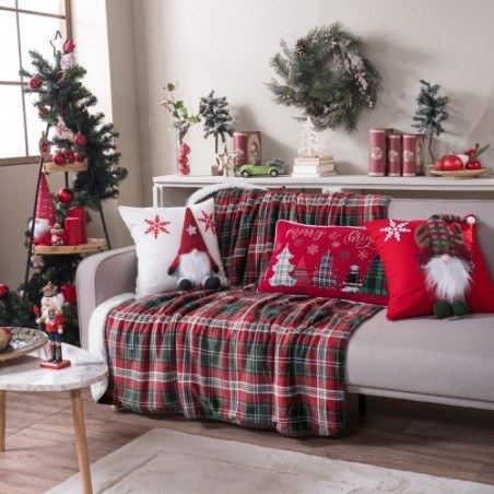 Χριστουγεννιάτικο Ριχτάρι Teoran-Κουβέρτα Καναπέ Berry 16 - 130 x 170 cm