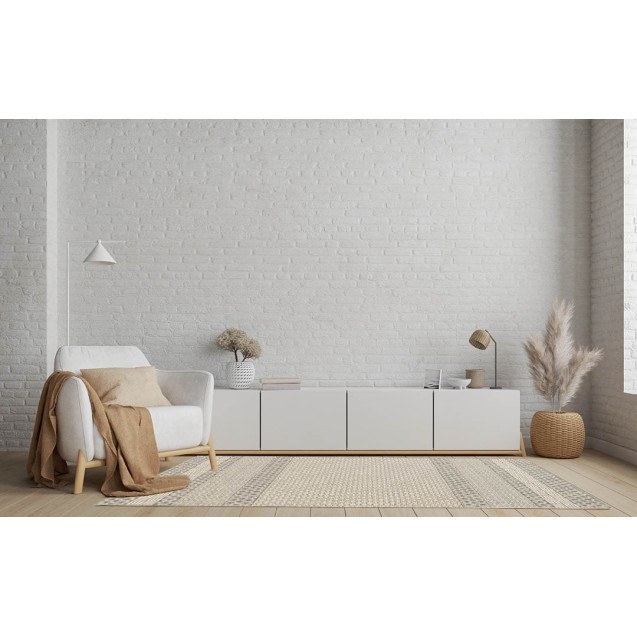 Χαλί New Plan Ethnik 1391D Grey 160x230