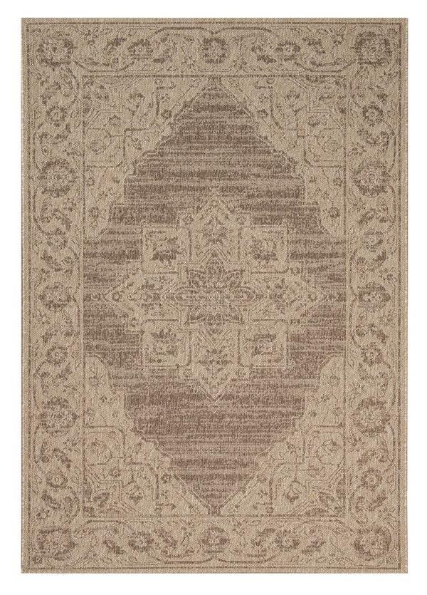 Χαλί Σαλονιού 200X285 New Plan Ethnik 204005C Brown/Caramel Beige (200x285)