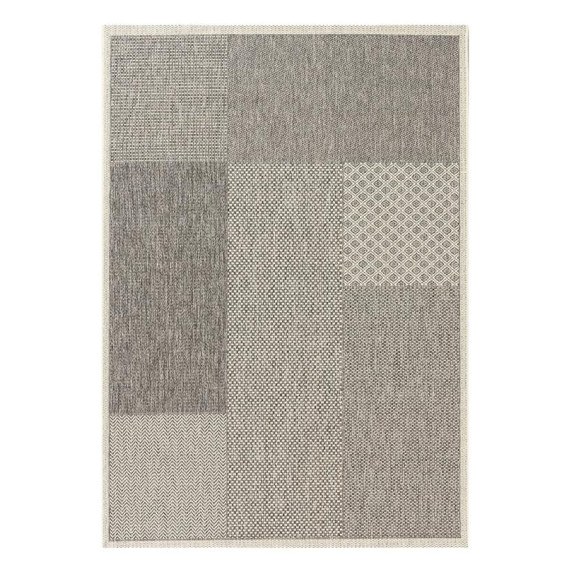 Χαλί New Plan Ethnik 4526D Grey 070x140