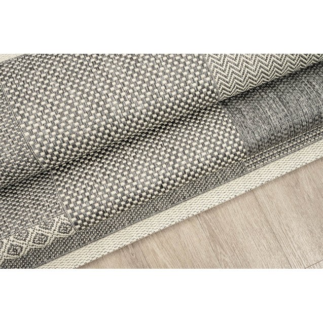 Χαλί New Plan Ethnik 4526D Grey 070x140