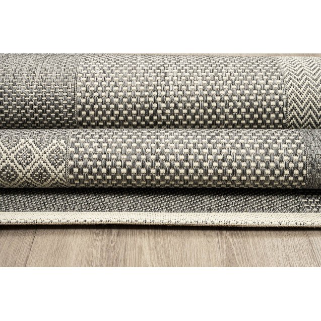 Χαλί New Plan Ethnik 4526D Grey 133x190