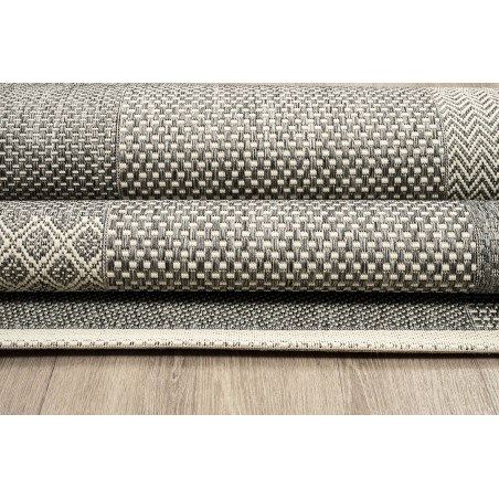 Χαλί New Plan Ethnik 4526D Grey 133x190