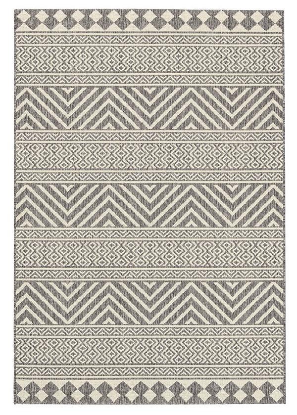 Χαλί New Plan Ethnik 7525D Grey 133x190