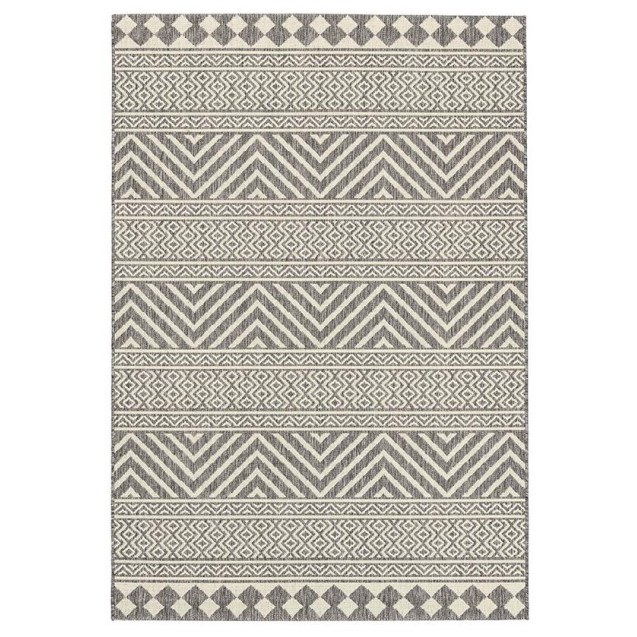 Χαλί New Plan Ethnik 7525D Grey 070x140