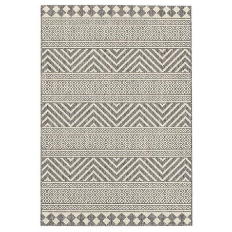 Χαλί New Plan Ethnik 7525D Grey 070x140