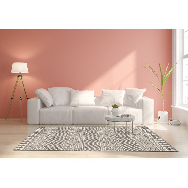 Χαλί New Plan Ethnik 7525D Grey 070x140