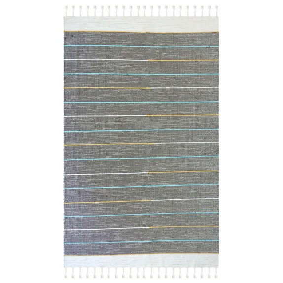 Χαλί New Plan Ribella Χειροποιητο 100 D.Grey 200x285