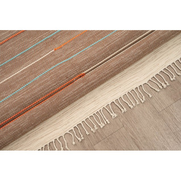 Χαλί New Plan Ribella Χειροποιητο 600 Brown...