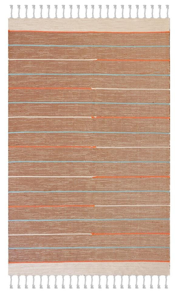 Χαλί New Plan Ribella Χειροποιητο 600 Brown 160x230