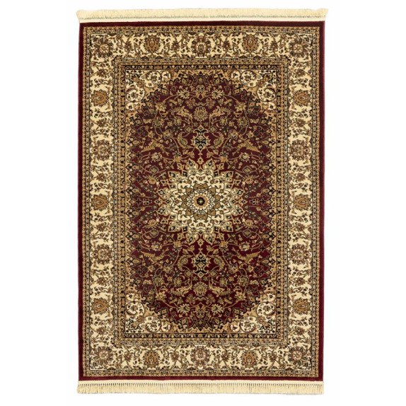 Χαλί New Plan Persia 1019 Burgundy Με Κροσσι 200x290