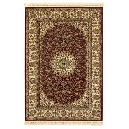 Χαλί New Plan Persia 1019 Burgundy Με Κροσσι 200x290