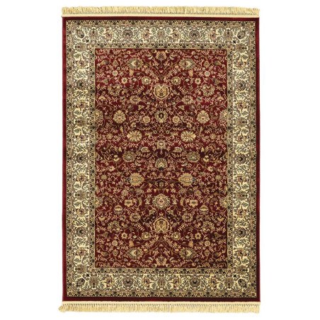 Χαλί New Plan Persia 1533 Burgundy Με Κροσσι 080x150