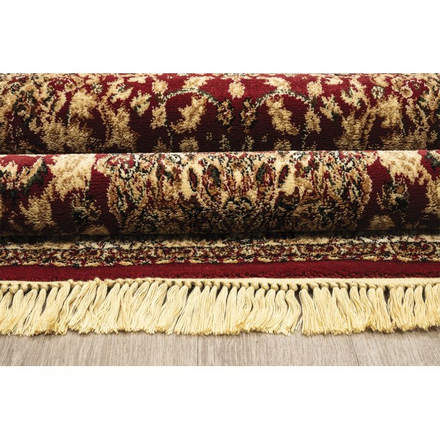 Χαλί New Plan Persia 5649 Burgundy Με Κροσσι...