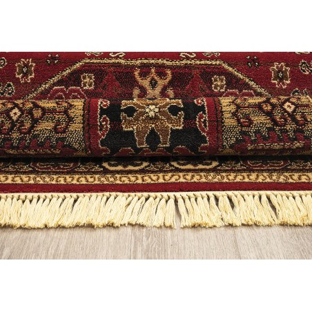 Χαλί New Plan Persia 6057 Burgundy Με Κροσσι 080x150