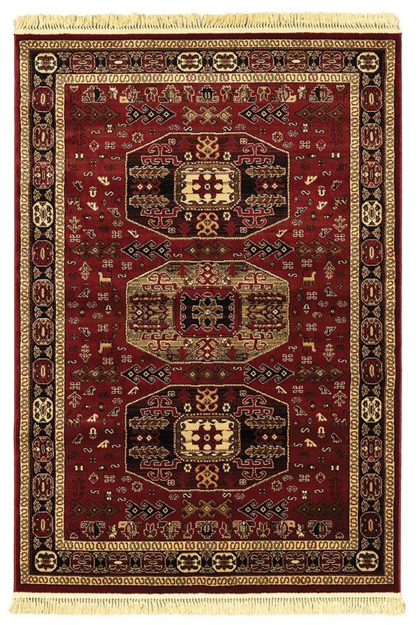 Χαλί New Plan Persia 6057 Burgundy Με Κροσσι 200x250