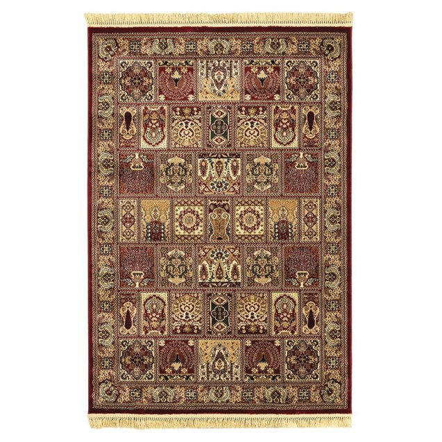 Χαλί New Plan Persia 6283 Burgundy Με Κροσσι...