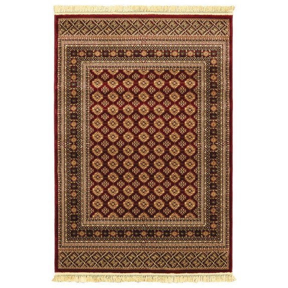 Χαλί New Plan Persia 7838 Burgundy Με Κροσσι 160x230