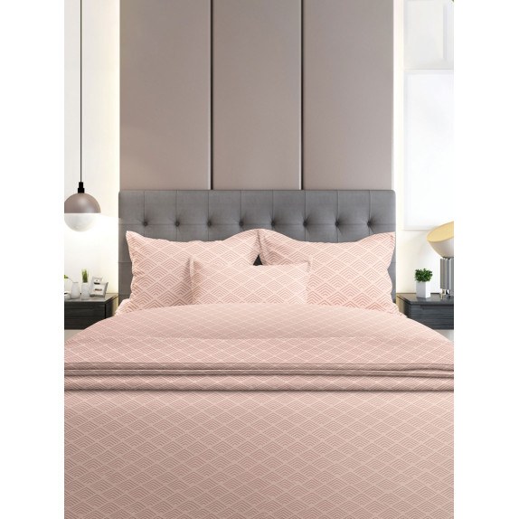Σετ Σεντόνια Φανελένια Sunshine Home  2048 Pink Μονά 160x260