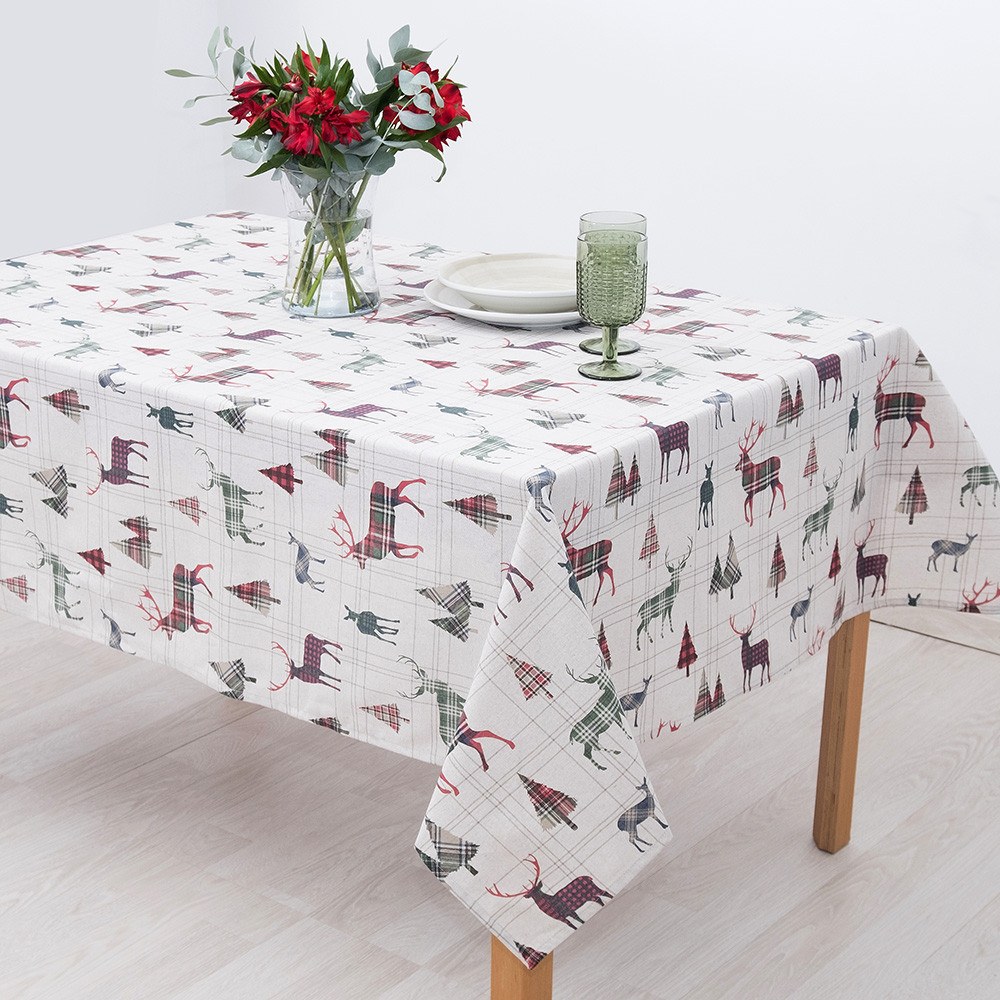 Dimeco - ΣΗΜΑΝΤΙΚΟ: Σε περίπτωση διαφοράς τιμής από το κατάστημα ισχύει παντα και μόνο η τιμή του καταστήματος Τραπεζομάντηλο Dimeco 140Χ300 Deer