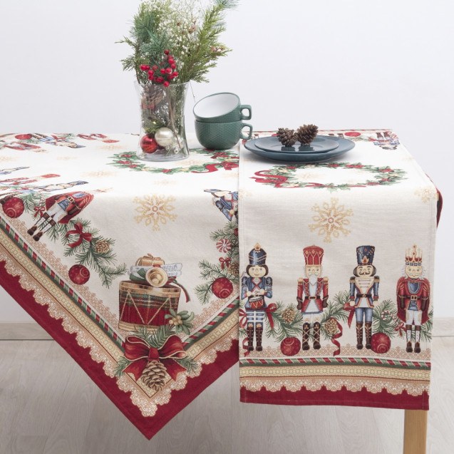 Τραπεζομάντηλο Dimeco 140Χ180 8945 Red