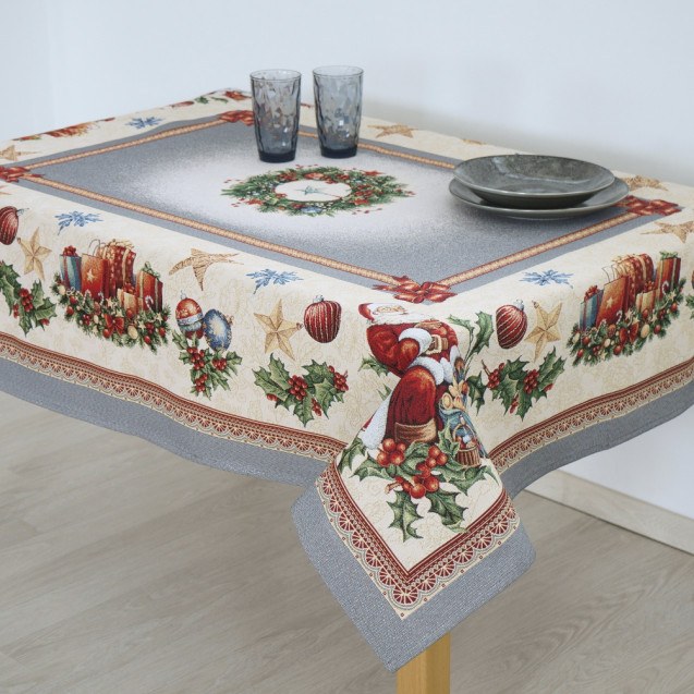 Τραπεζομάντηλο Dimeco 140Χ180 8930 Silver