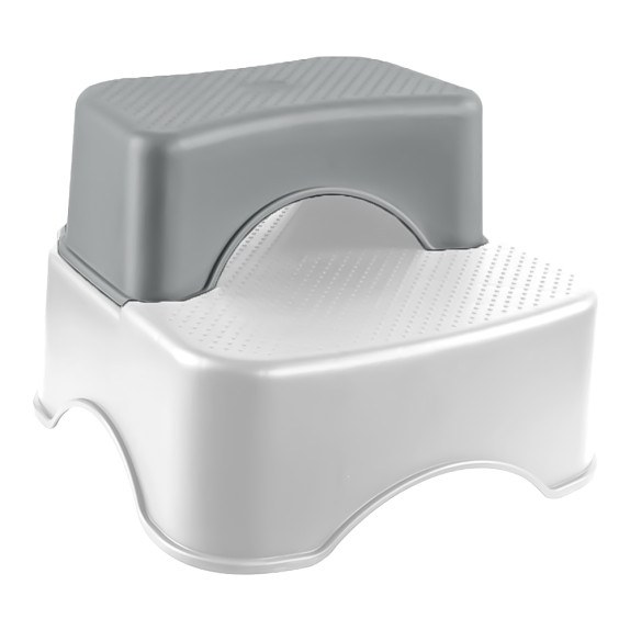 Σκαλοπατάκι Μπάνιου Bebe Stars Διπλό Grey 55-186