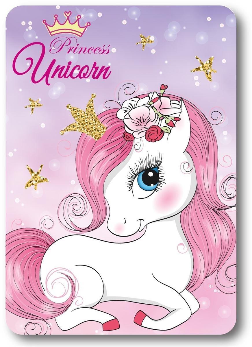 Κουβέρτα Fleece Dimcol Unicorn 24 100X140 Pink