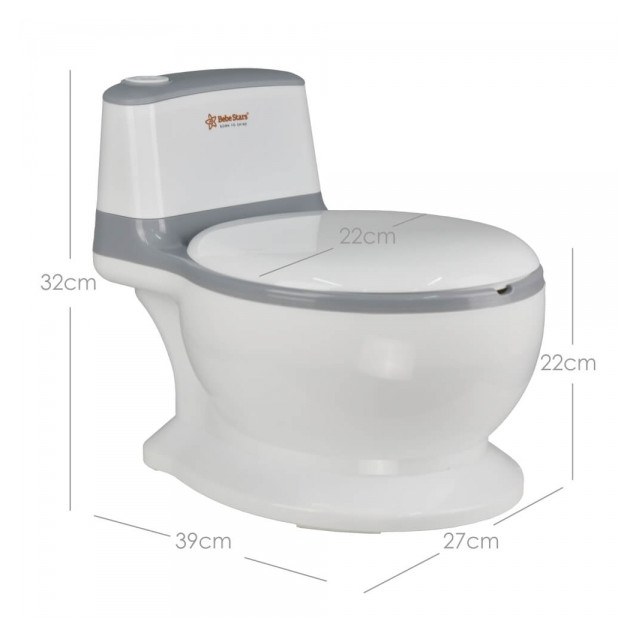 Γιογιό Bebe Stars Toilet Grey 53-186