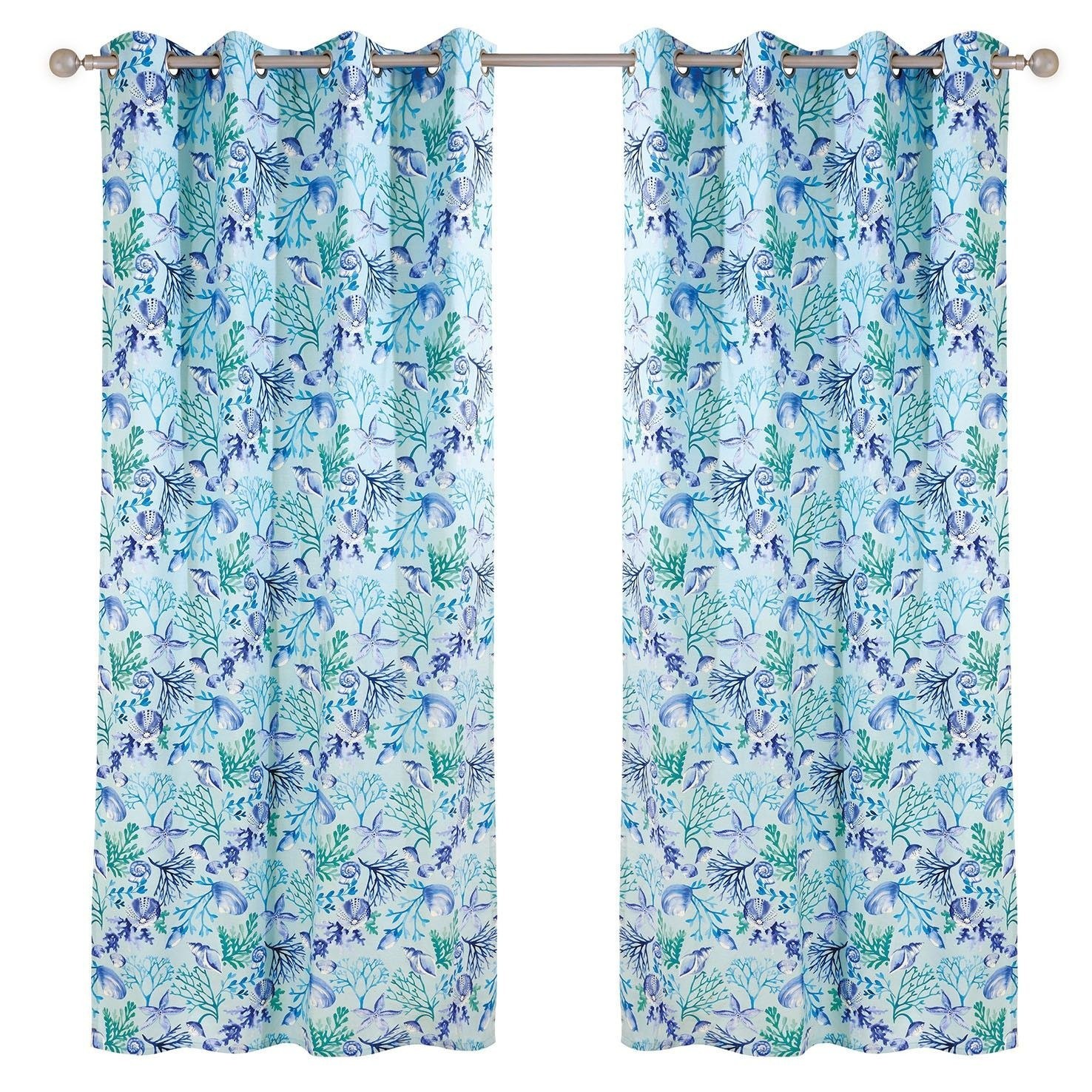 Κουρτίνα Με Κρικους Das Home 2102 Τυρκουαζ-μπλε 140x260