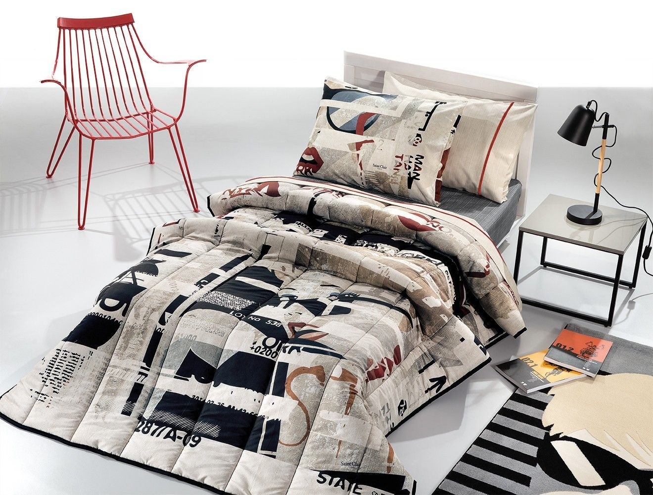 Κουβερλί Saint Clair Lipstick Suede 160x220