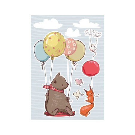 Αυτοκόλλητα Βινυλίου Για Τοίχο Ango Flying Animals Extra Large 18308