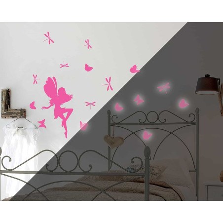 Αυτοκόλλητα Φωσφορίζοντα Τοίχου Medium Ango Fairy Glow 79226