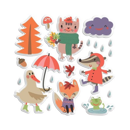 Αυτοκόλλητα Αφρώδη Για Τοίχο Ango Rainy Day Large 18010