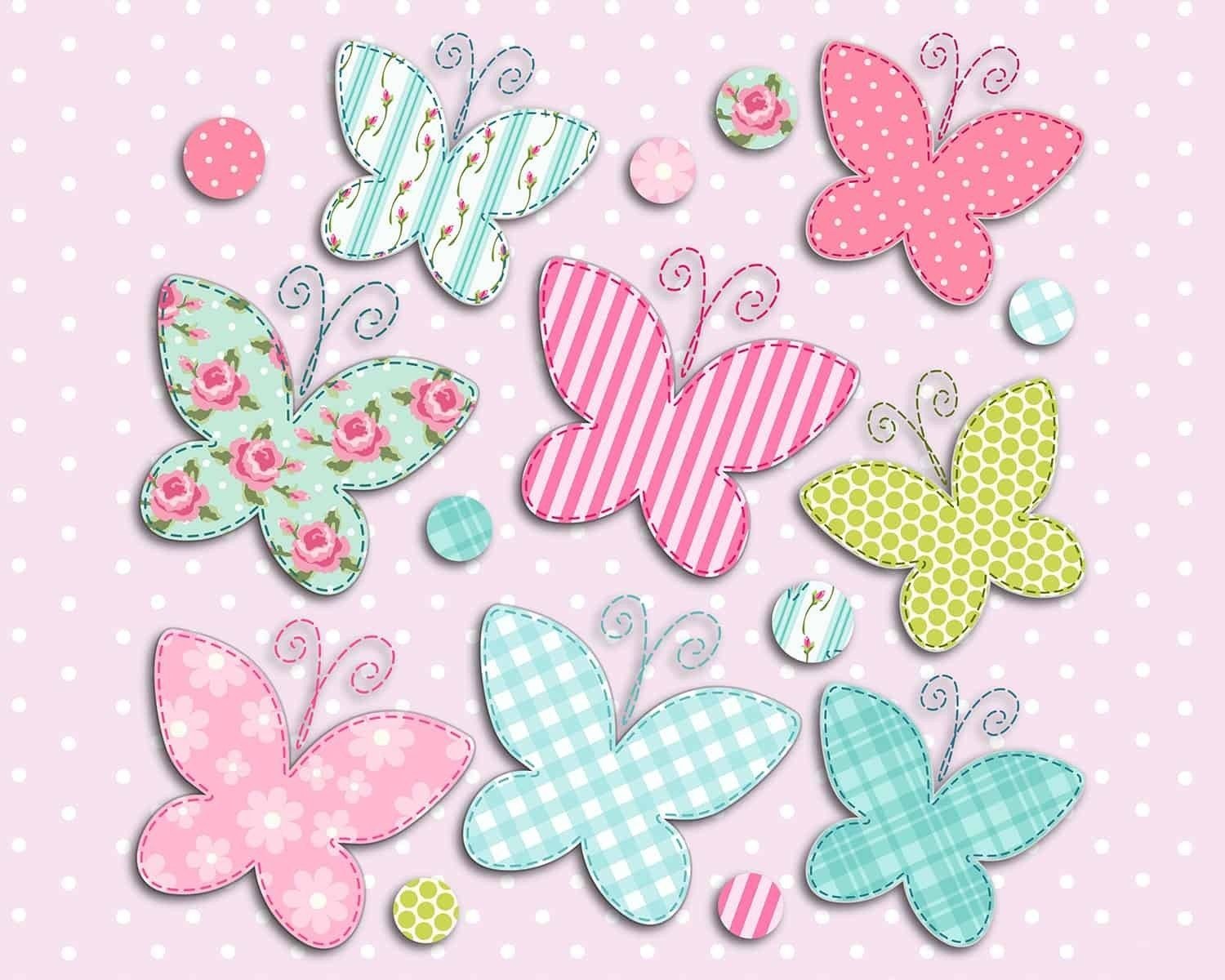 Αυτοκόλλητα Τριών Eπιπέδων Πολυπροπυλενίου Medium Ango Butterfly 14508