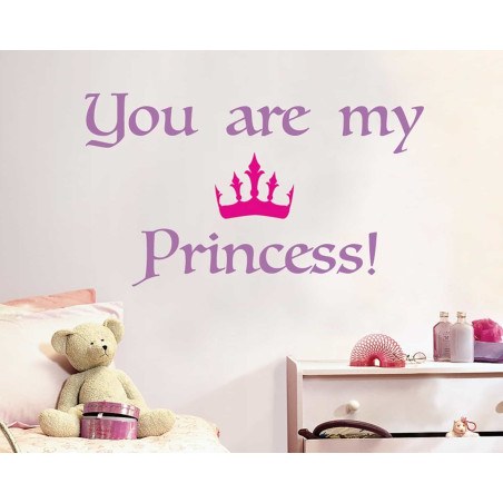 Αυτοκόλλητα Τοίχου Με Μήνυμα Large Ango Princess 16201