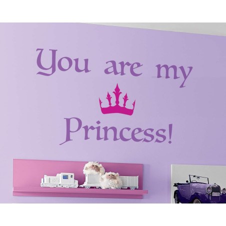 Αυτοκόλλητα Τοίχου Με Μήνυμα Large Ango Princess 16201