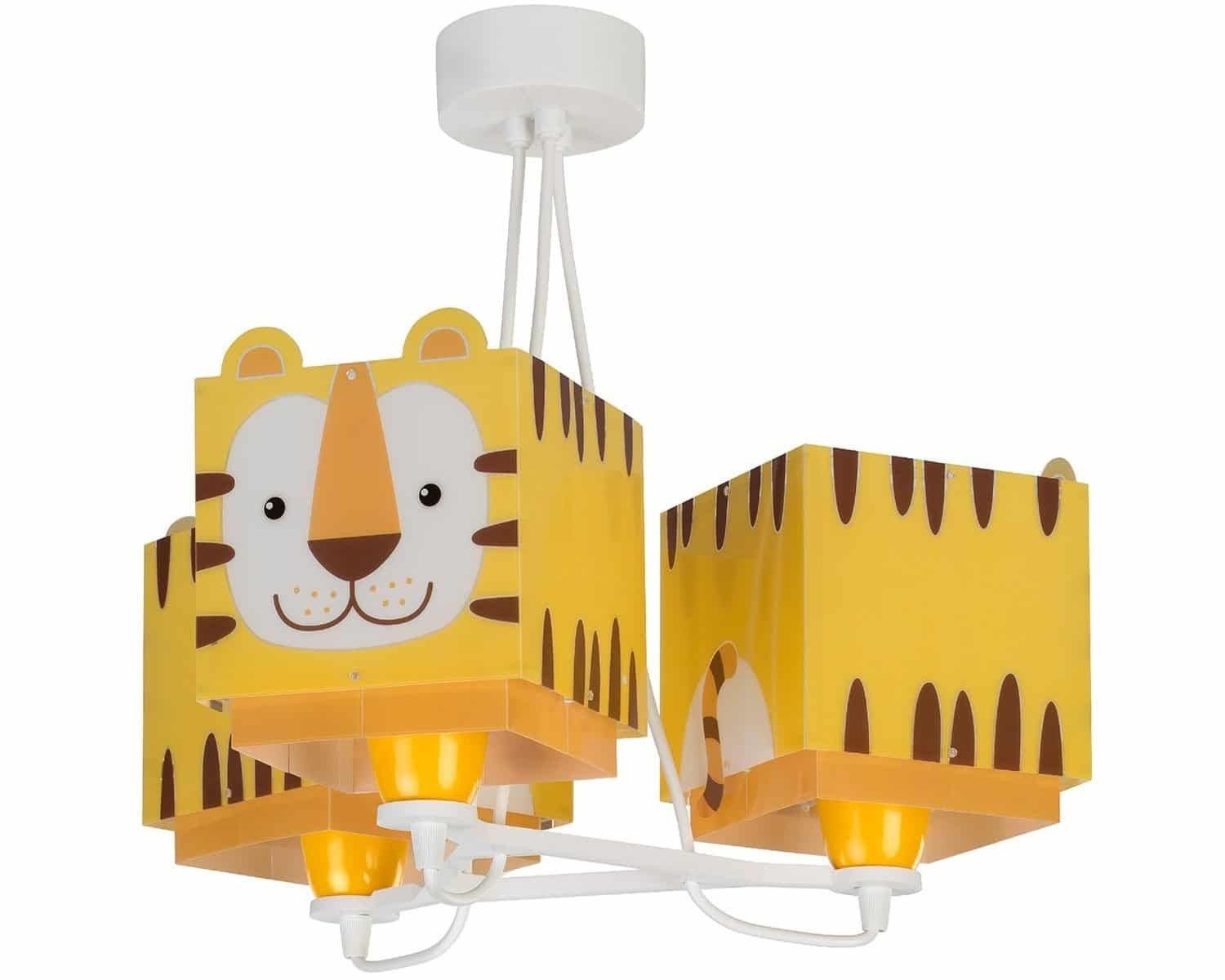 Παιδικό Φωτιστικό Οροφής Τρίφωτο Ango Little Tiger 64567